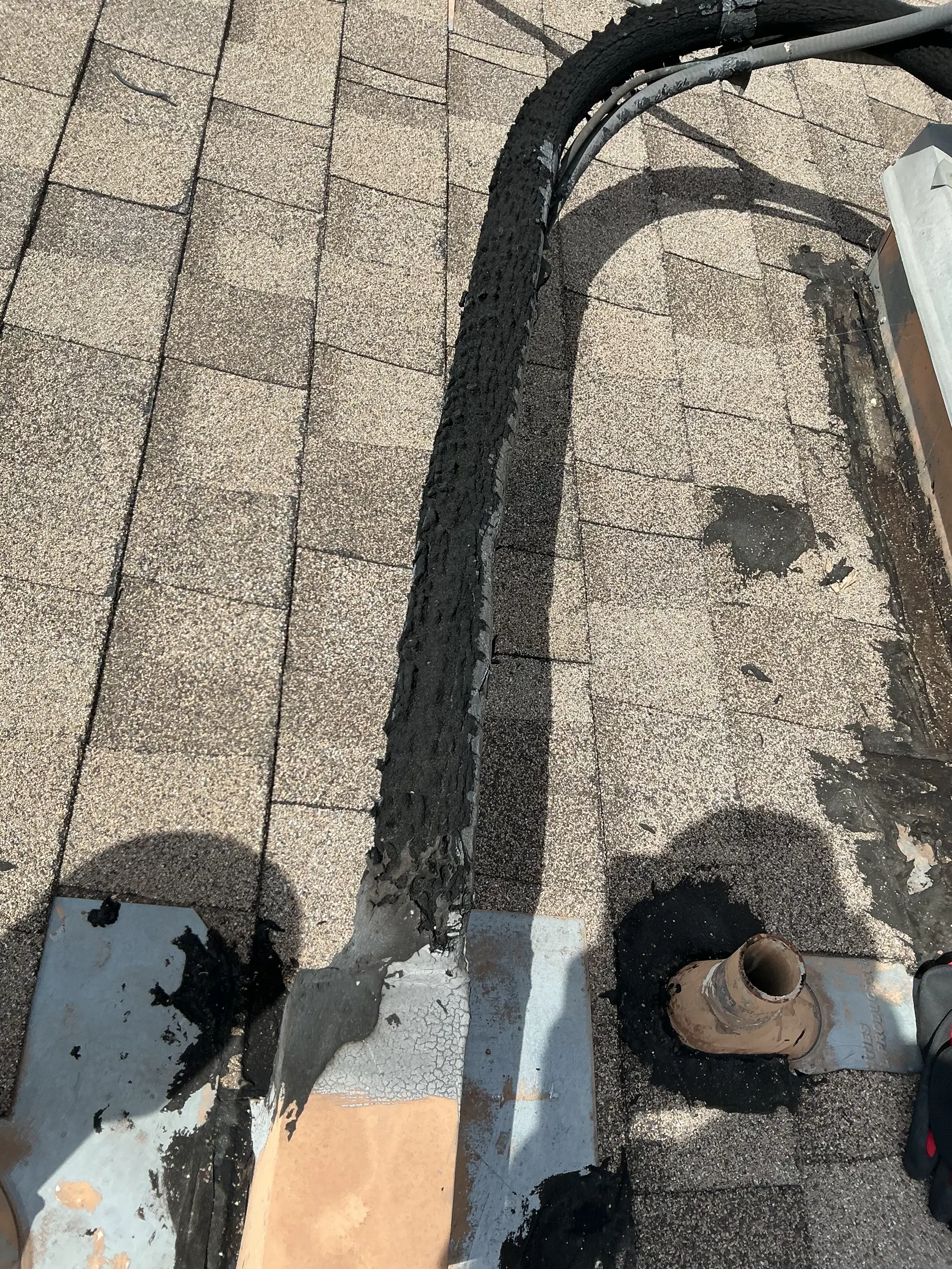 Rooftop HVAC equipment photographed during commercial field work