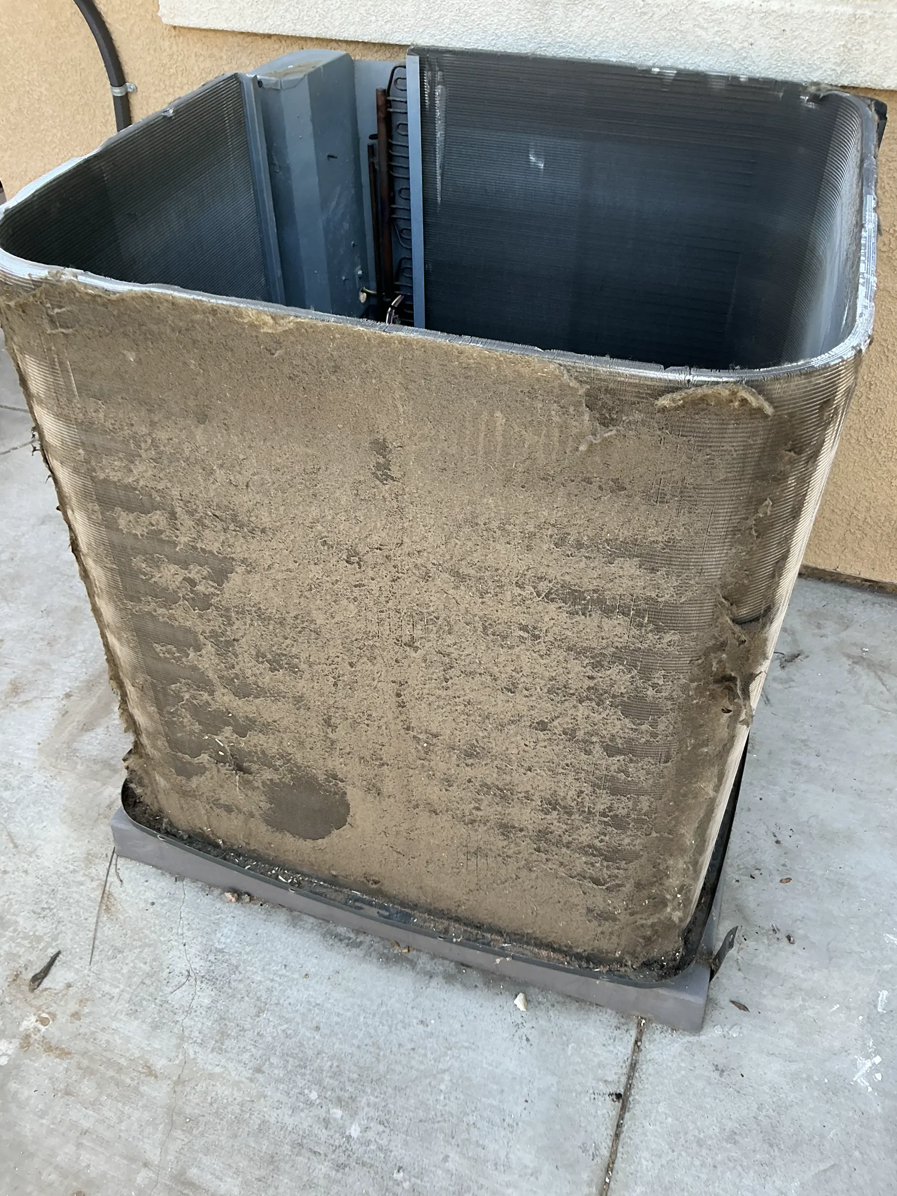 HVAC equipment detail photographed at a jobsite